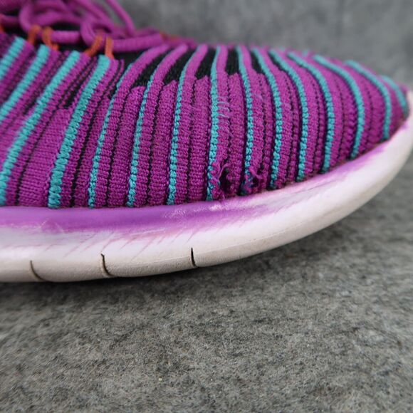 Nike Shoes Womens 7 Athletic Trainer Free RN Flyknit Running Active Sport Purple - Picture 3 of 13